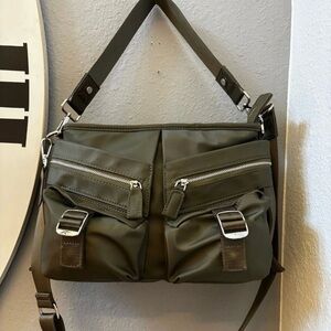 ZARA Military Green Crossbody Bag